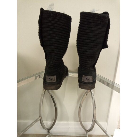 UGG Australia Big Girl's Size 4 or Equivalent Women's 6 Knit Wool Boots - Picture 5 of 9